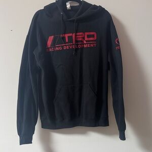 TRD Toyota Black Hoodie with Red Racing Logo